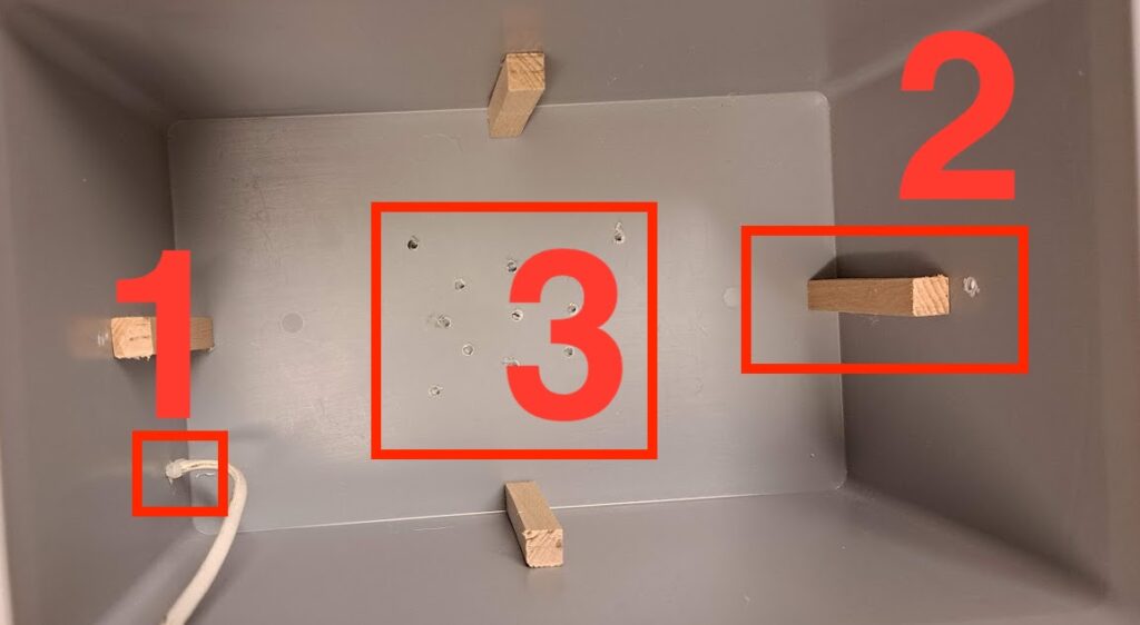 Innenansicht der Stützen